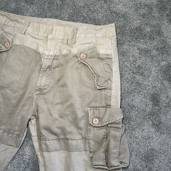 Maharishi Pants Mens Large (34W) Beige Hemp Military Streetwear Utility Pockets - Picture 4 of 13